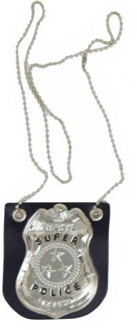 Police Badge Necklace - Full view