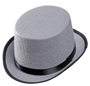 Grey Top Hat - Close up view