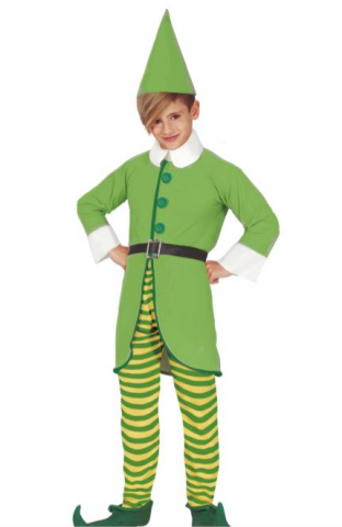 Green Elf Kids Costume