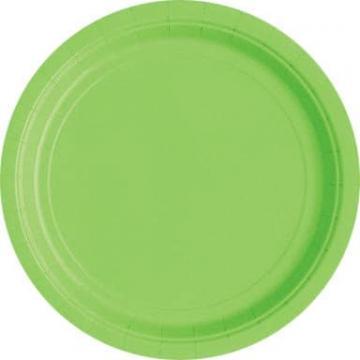 Green Paper Plates - 12 Pack