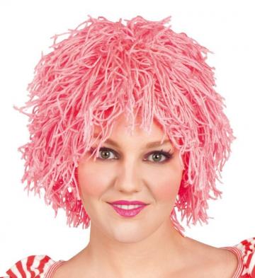 Wooly Clown Wig - pink
