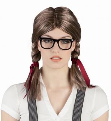 Nerdette Wig With Glasses