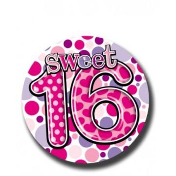 Sweet 16th Birthday Badge