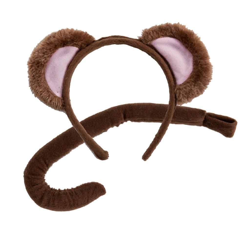 Monkey Headband and Tail set