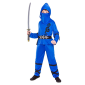 Blue Power Ninja Kids Costume