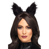 Long Pile Fur Cat Ears