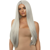 Long Straight Grey Wig