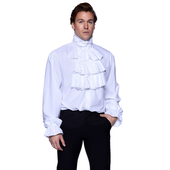 White Ruffle Shirt