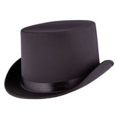 Black SatinTop Hat