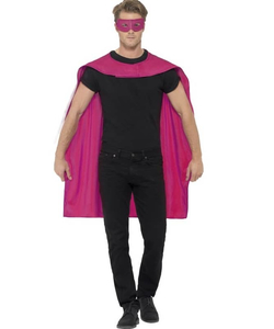 pink cape & eyemask