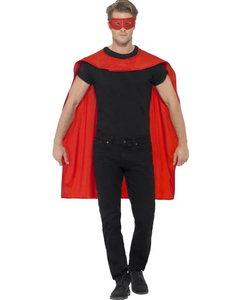 red cape & eyemask