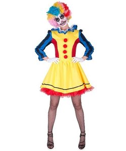 scary clown girl costume