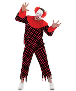 scary male clown costume