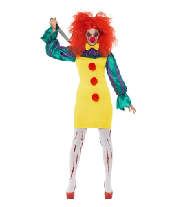 Classic Horror Clown Lady Costume