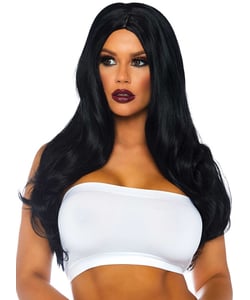 Long Black Wavy Wig