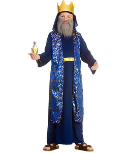 Kids Blue Wise Man Costume