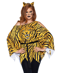 Tiger Poncho Set