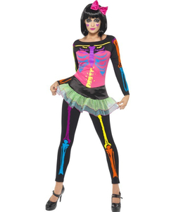 Ladies Neon Skeleton costume