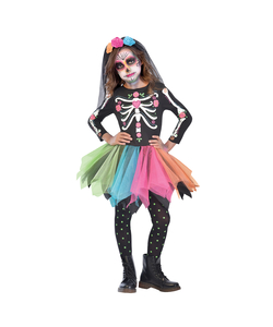 Mexican Sugar Skull Costume - Kids