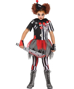 Sinister Circus Clown Costume - Kids