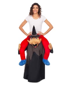 Ride On Black Witch Costume - Adult