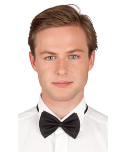 Black bow tie