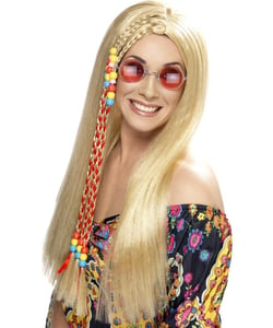 Hippy Party Wig - Blonde