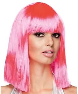 Neon Pink Dance Wig