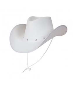 White Texan Cowboy Hat