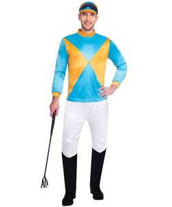 Blue/Orange Jockey Costume