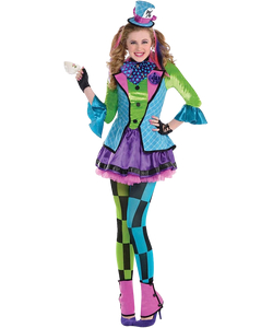 Kids Sassy Mad Hatter Costume