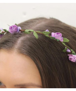 Flower Hairband - Purple