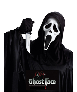 Ghost Face Mask with Knife