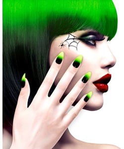 Self Adhesive Nails -  Green Stiletto