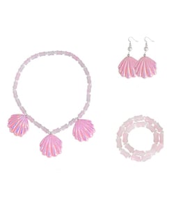 Pink Clam Jewellery Set