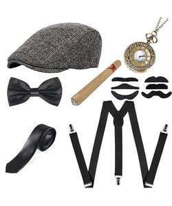 1920's Men's Gangster Accessories Set