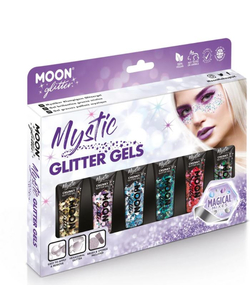 Packaging of glitter gels