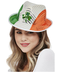 St. Patricks Day Irish Flag Top Hat Front view