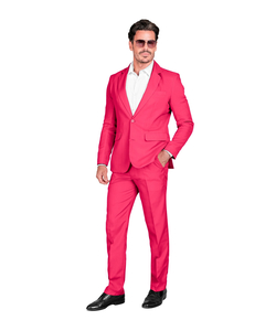 Front view pink suit