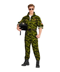 Camo Fighter Jet Pilot Costume