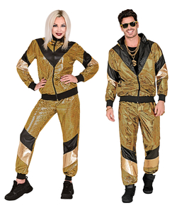 80's Gold Reflective Shell Suit man & woman