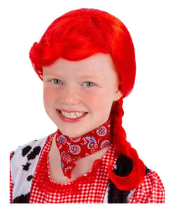 Cowgirl Plait Wig - Red