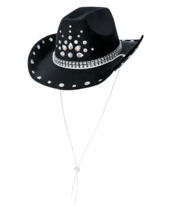 Black Rhinestone Cowboy Hat