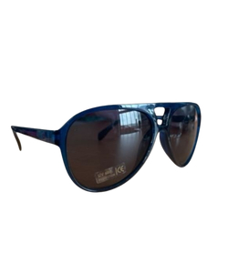 Retro 70's Sunglasses - Blue
