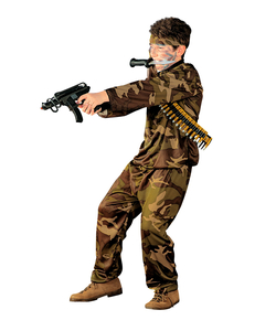 Camo Soldier Costume with matching top trousers and headband