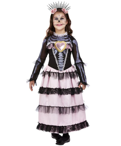 Deluxe Day of the Dead Princess Costume - Alt view