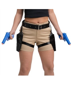 Double Thigh Holsters with Guns