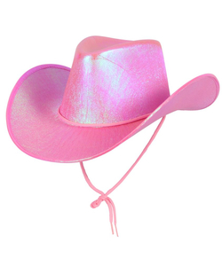 Texan Pink cowboy hat - Full view