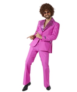 SuitMeister Disco Suit Pink - Posing View