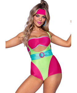 80s Workout Diva Costume - Close up